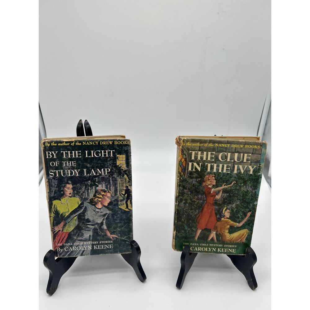Vintage Dana Girls Mystery Books Lot 2 Carolyn Keene HC Grosset & Dunlap AS IS